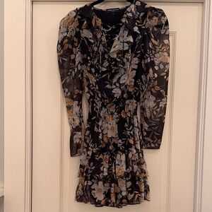 Generation Love black floral mini dress